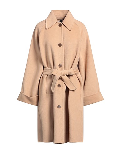 ATTIC AND BARN Coat Beige 50% Wool, 50% Polyester