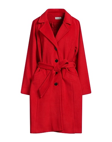 MOLLY BRACKEN Coat Red 100% Polyester