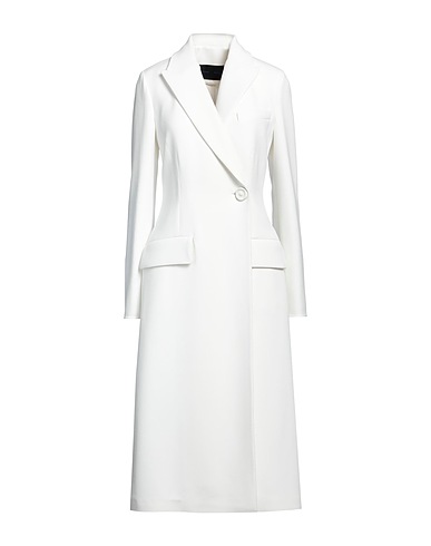 PROENZA SCHOULER Full-length jacket White 92% Viscose, 8% Elastane