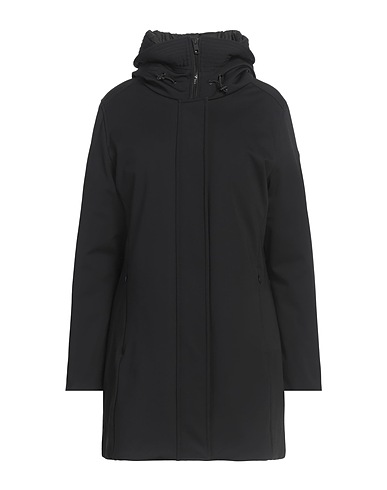 HOMEWARD CLOTHES Coat Black 92% Polyester, 8% Elastane