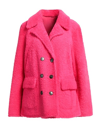 YVES SALOMON Teddy Coat Fucsia 100% Shearling di agnello