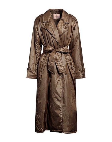 TWINSET Coat Military green 100% Polyester