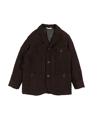 CAPALBIO Coat Dark brown 100% Cotton