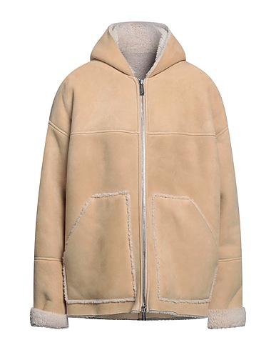 DSQUARED2 Teddy Coat Beige Lambskin