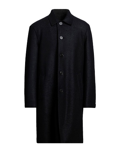 HARRIS WHARF LONDON Coat Midnight blue 100% Virgin Wool