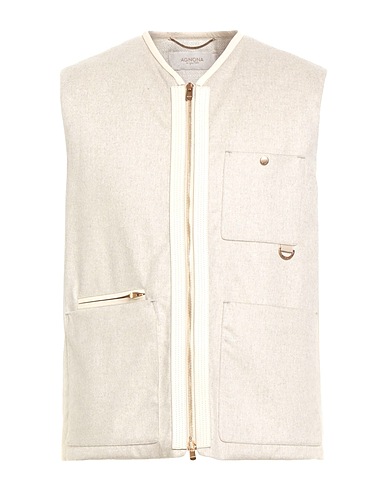 AGNONA Αμάνικο Ανοιχτό γκρι 100% Κασμίρι