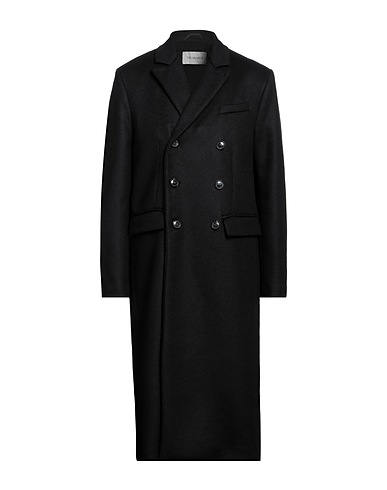 TRUSSARDI Coat Black 67% Wool, 19% Polyester, 12% Polyamide, 2% Other Fibres