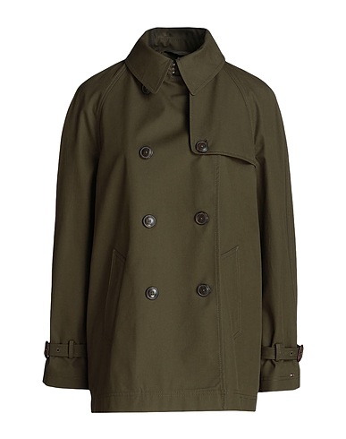 TOMMY HILFIGER Double breasted pea coat Military green 100% Cotton