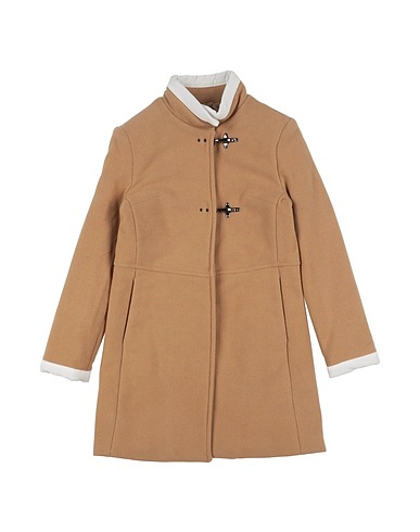 FAY Coat Camel 67% Virgin Wool, 28% Polyamide, 5% Cashmere, Cotton, Soft Leather