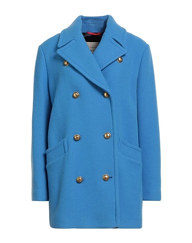 LOST [in] ME Coat Light blue 75% Virgin Wool, 22% Polyamide, 3% Cashmere, Polyester, Elastane