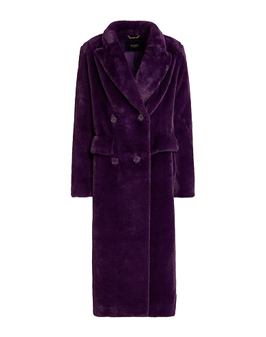 SEVENTY VENEZIA Teddy Coat Viola 100% Poliestere