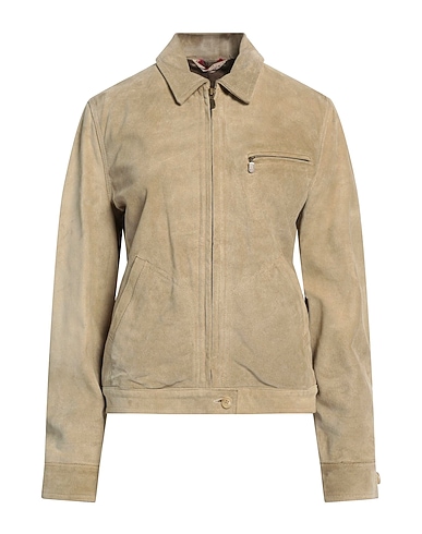 CAPALBIO Jacket Sage green 100% Soft Leather