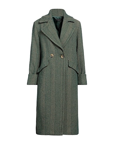 VANESSA SCOTT Coat Emerald green 35% Acrylic, 30% Polyester, 20% Wool, 15% Other Fibres