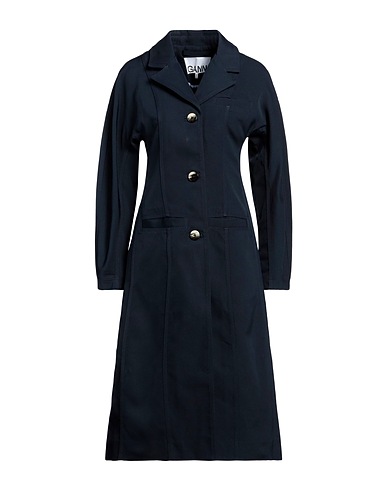 GANNI Soprabito Blu navy 100% Poliestere riciclato