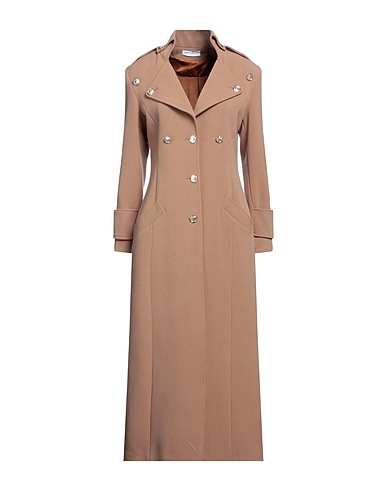 YES LONDON Coat Camel 85% Polyester, 13% Viscose, 2% Elastane