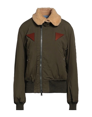 DSQUARED2 ブルゾン ミリタリーグリーン コットン 97% / ポリウレタン 3% / ウール / 牛革
