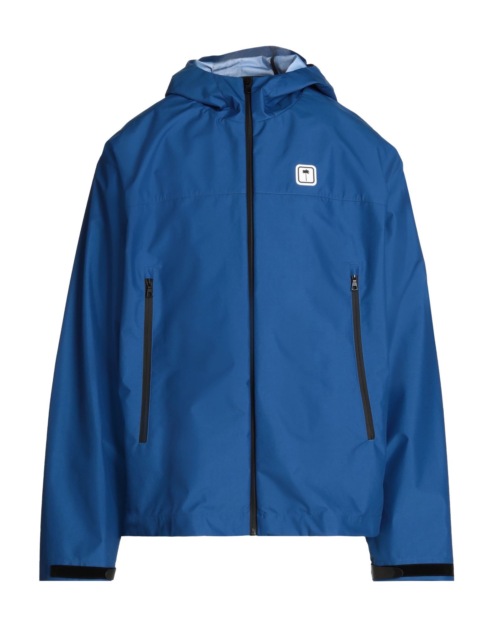 PALM ANGELS Jacket Bright blue 100% Polyamide, PVC - Polyvinyl chloride