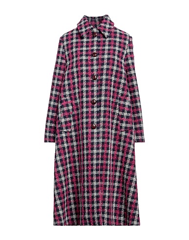 DE' HART Coat Magenta 59% Polyester, 32% Acrylic, 6% Wool, 2% Other Fibres, 1% Polyamide