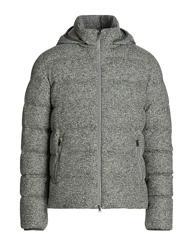 HERNO Shell jacket RESORT Grey 50% Wool, 28% Polyamide, 22% Silk