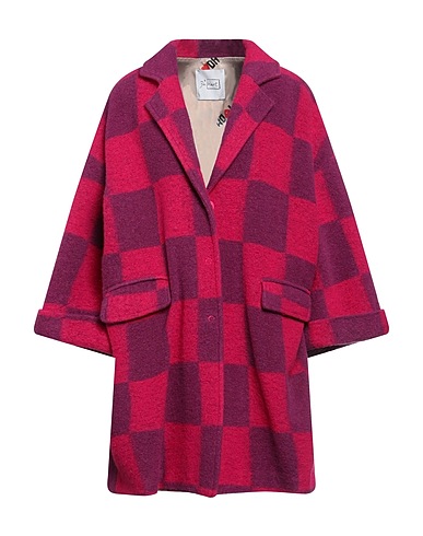 DE' HART Coat Fuchsia 57% Virgin Wool, 40% Polyester, 3% Acrylic
