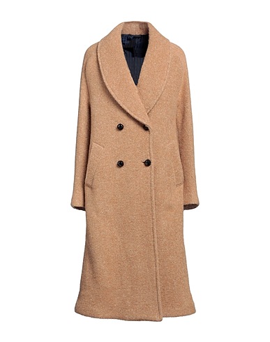 MP MASSIMO PIOMBO Coat Sand 87% Baby alpaca wool, 13% Polyamide