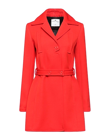 COURRÈGES Coat Red 100% Virgin Wool