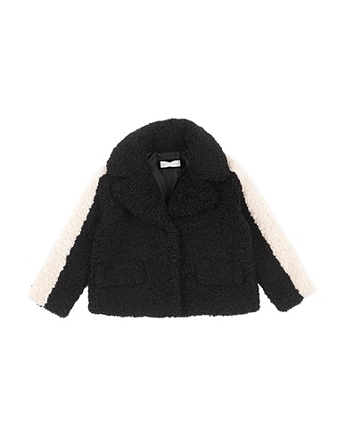 MONNALISA Teddy Coat Black 100% Polyester