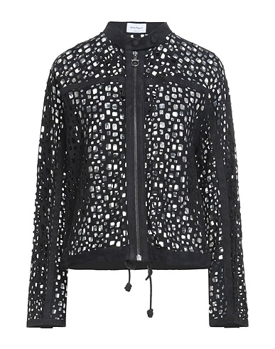 FERRAGAMO Biker jacket Black 100% Lambskin