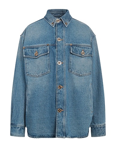VERSACE Denim jacket Blue 100% Cotton