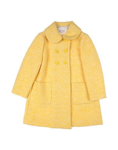 MONNALISA Caban e doppio petto Giallo 29% Acrilico, 28% Cotone, 24% Poliestere, 12% Lana Vergine, 7% Fibre sintetiche