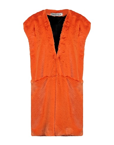 SHIRTAPORTER Teddy Coat Orange 100% Polyester, Viscose