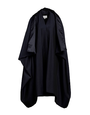 MAISON MARGIELA Cloak Midnight blue 70% Wool, 30% Mohair wool, Viscose