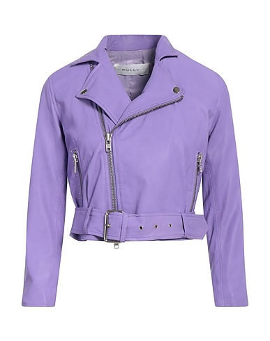 BULLY Giacca biker Malva 100% Pelle di agnello