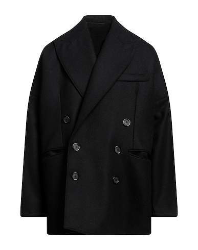 DOLCE&GABBANA Coat Black 80% Wool, 20% Polyamide