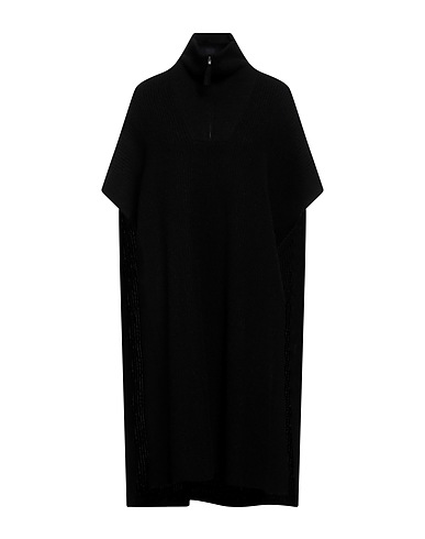360CASHMERE Cloak Black 70% Wool, 30% Cashmere