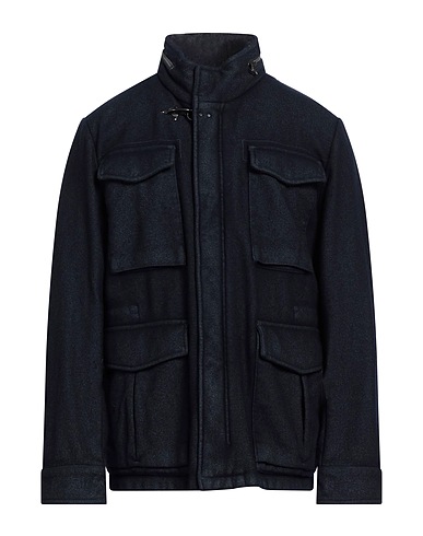 FAY Jacket Midnight blue 80% Virgin Wool, 20% Polyamide
