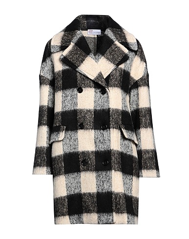 REDValentino Coat Beige 66% Wool, 17% Polyester, 10% Acrylic, 7% Polyamide
