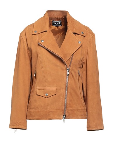 SWORD 6.6.44 Biker jacket Camel 100% Soft Leather