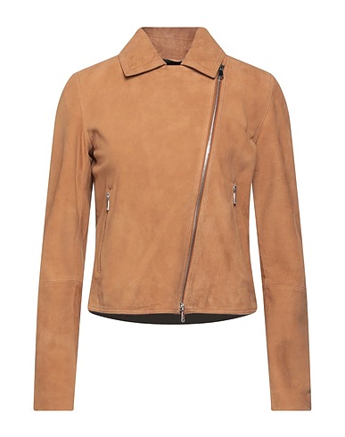 SWORD 6.6.44 Biker jacket Camel 100% Soft Leather