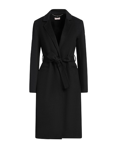 LIU •JO Coat Black 50% Polyester, 50% Wool