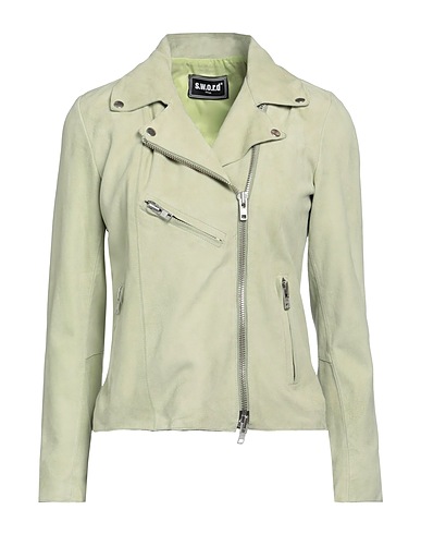 SWORD 6.6.44 Giacca biker Verde chiaro 100% Pelle