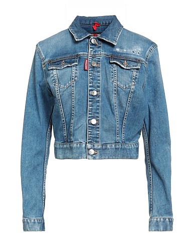 DSQUARED2 Denim jacket Blue 97% Cotton, 3% Elastane