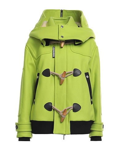 DSQUARED2 Shell  jacket Light green 79% Virgin Wool, 20% Polyamide, 1% Elastane