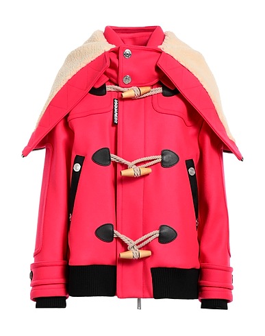 DSQUARED2 Shell  jacket Coral 79% Virgin Wool, 20% Polyamide, 1% Elastane