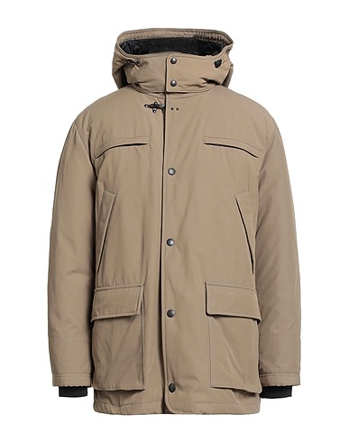 FAY ARCHIVE Piumino Khaki 83% Cotone, 17% Poliammide, Piume