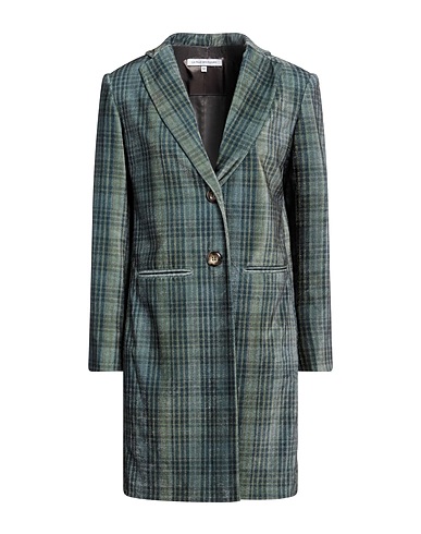LA FILLE des FLEURS Coat Military green 63% Cotton, 33% Polyamide, 4% Elastane