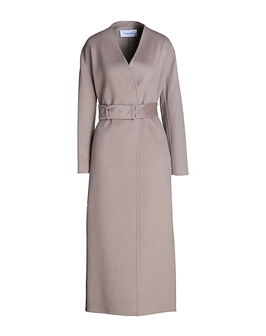 CALVIN KLEIN Coat Taupe 70% Wool, 30% Polyester