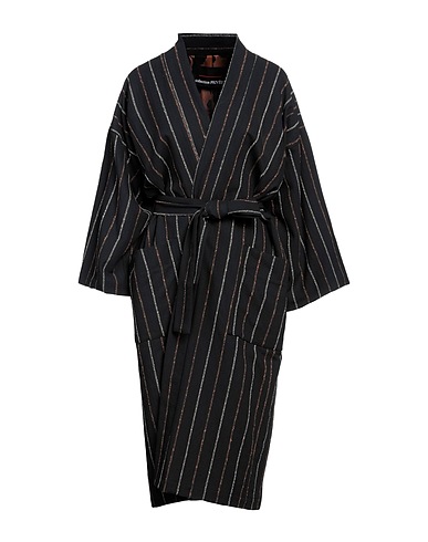 COLLECTION PRIVĒE? Full-length jacket Black 69% Cotton, 26% Polyester, 5% Textile fibres