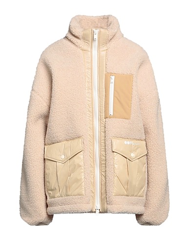 OOF WEAR Teddy Coat Beige 100% Polyester, Wool, Acrylic, Polyamide