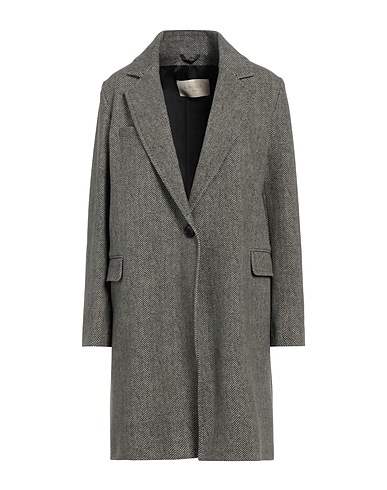 CIRCOLO 1901 Cappotto Nero 95% Cotone, 5% Elastan